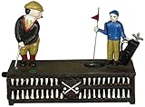 Design Toscano The Golfer: This Putt is for a Birdie Collectors' Die-Cast Iron Mechanical Co...