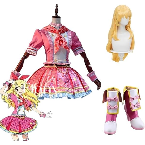 アイカツ！ 姫里マリア コスプレ衣装 ウィック付きフルセット アイカツ！ 姫里マリア コスプレ衣装 ウィック付きフルセットの
