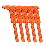 Dovewill 5本入り　ミニ　プラスチック製　ルーラー　スライディング　ノギス　工具