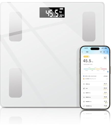 Vyvo leggera 高機能体重計 体組成計 Amazon | ヴィーヴォ VYVO leggera 体組成計 体重計 体脂肪計
