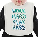 Work Hard Play Hard Wiz Khalifa ネクタイを有する有機ビブ Medium