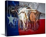 「Texas Longhorns壁アートプリントby Inge Johnsson 16" x 11" 5243524_2_can