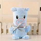 PIKA　赤ちゃん　バス用　囲み布団　可愛い毛布　パンダ　猫　犬　モデル　ベビー　ブランケット size 76*102CM (牛)