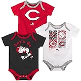 シンシナティレッズベビー/幼児Go Team 3 Piece Creeper Set レッド