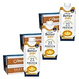 ベターシェイク プロテインミルクシェイク【これ1本でプロテインが27g】（カフェラテ）330ml x 36本（3ケース販売）ミルクプロテイン