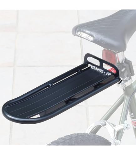 Amazon | 自転車用荷台 簡単取り付け 軽量リアキャリア ブラック