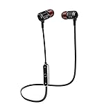Cyber Cart-Bluetooth イヤホン 高音質 マイク付き スポーツ ブルートゥース密閉型 防水 防滴 ハンズフリー通話 イヤホン ブラック