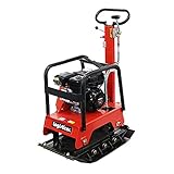 プレートコンパクター 前後進可能 自走式 Honda GX160内蔵 4ストローク 5.5馬力 約152Kg 拡張プレート 移動用タイヤ ラバーマット付き 転圧機 転圧機械 プレートランマ― 転圧プレ