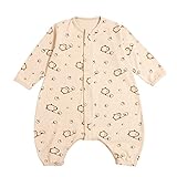 Petit Bella オーガニックコットン スリーパー 寝袋 春 夏用 子供 ベビー 赤ちゃん 綿 薄手 プレゼント 出産祝い (L, ペンギン(長袖))