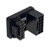 CYアダプター 12VHPWR ATX3.0 PCI-E 5.0 パワーモジュラーアダプター 12+4ピンから12+4 16ピン 上向き 360度 U字型 バックアングル 4080 5090TI 16ピン 12+4P グラフィックスカード