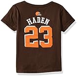 NFL幼児用Joe Haden Cleveland Browns Boys – Mainliner Player Name半袖Tシャツ、ブラウンスエード、3t