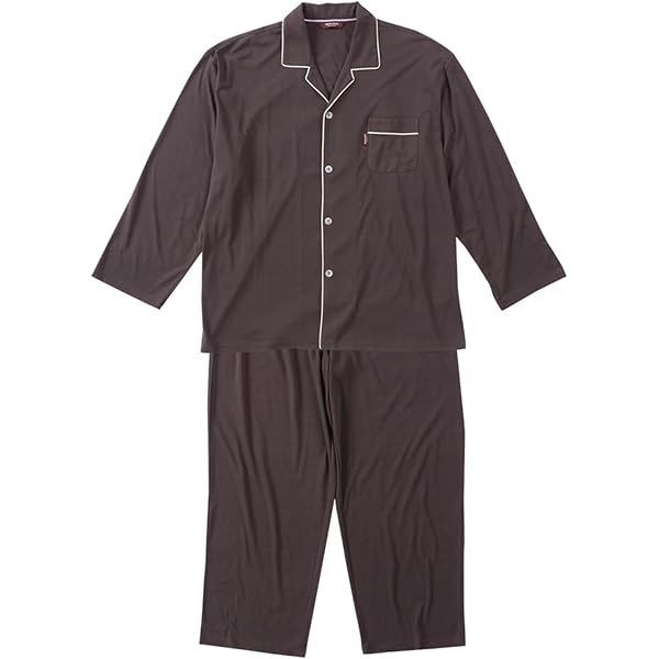 黒 長袖パジャマ Fサイズ marie claire homme(マリクレールオム)】ツイルチェック長袖パジャマ 大きい [ [マリクレールオム] パジャマセット 大きいサイズ 快適綿アムンゼンチェック長袖パジャマ メンズ