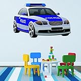cik78 Full Color Wall decal Police car transport bedroom children's room by StickersForLife [並行輸入品]