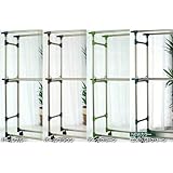 室内・室外兼用物干し台 KILALA450T-120 本体カラー:シャンパンゴールド(キャップカラー:アースグリーン)