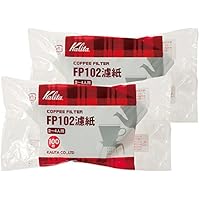 カリタ コーヒーフィルター FP102濾紙 ホワイト 2~4人用 100枚入り&times;2袋セット #13127