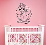 Obelix壁ステッカービニールデカール漫画French Comicsムービーアートデコレーション家庭家庭用品子供部屋Playroom Nurseryカスタムインテリアアイデアaab5