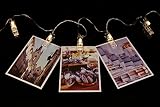 SMAZ LIFE LED Photo Hanging Clips String Lights 15 Feet Battery Powered Warm White, Perfect Room Dec