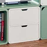 曲げ木のユニットボックス ホワイト タイプ:Ｅ／引出し