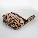 Lavish HomeフリースBlanketシェルパBacking ツイン 61-00003-T-Tig