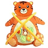 Lovoski 赤ちゃん　ベビー　お遊びマット　プレイマット　寝袋　おもちゃ　ラトル　面白い　全2パタン - 虎柄