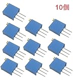 KKHMF 10個 3296W-103(10K）高精度 調整できる抵抗器 ポテンショメーター
