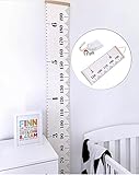 bingolar Kidsキャンバス高さGrowth ChartアートHangingルーラーfor Kids寝室子供部屋壁装飾取り外し可能高さと成長チャート7.9 X 79で