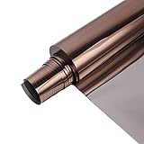 窓用フィルム 窓断熱シート マジックミラーフィルム 目隠しシート 一方向ミラー反射フィルム 飛散防止 UVカット 紫外線カット日差し 暑さ対策 ブラウンシルバー（44.5cm X200cm）