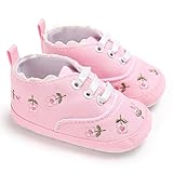 trendinao Toddler幼児女児春夏滑り止めソフトプリンセス靴最初ウォーカー 12-18 Months ピンク