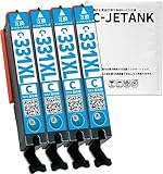 C-JETANK インクカートリッジ BCI-331XLC キヤノン用 新互換インク 最新ICチップ QR WEB説明書付き 残量表示あり 