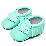 YideaHome子供 ベビー 歩行練習靴 赤ちゃんシューズ 新生児靴 ルームシューズ 可愛い 柔らかい 出産お祝い 誕生日プレゼント PUシューズ タッセル 女の子 コンフォート お祝いプレゼント　