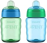 Philips AVENT ステージ2 トレーニング マグ My Easy Sippy Cup 260ml (ブルー&グリーン) [並行輸入品]