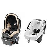 Peg Perego Primo Viaggio 4/35 Infant Car Seat w Peg Perego Primo Viaggio Clima Cover White (Paloma) 