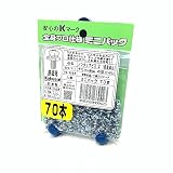 コクサイ ノンタップビス なべ頭 座金組込済 ミニパック 太さ4mm×長さ8mm 70本入