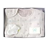 ナオミイトウ NAOMI ITO POCHO 6重ガーゼスリーパー+くつしたホワイト9-11㎝ ギフトセット 8862