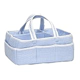 Trend Lab Gingham Seersucker Storage Caddy, Blue