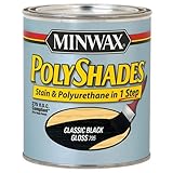 Minwax 61795 1 Quart Polyshades Gloss Wood Stain, Classic Black [並行輸入品]