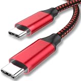 タイプC ケーブル 2m 充電器 充電ケーブル usb Type-C 100W USB-C 急速充電 スマホ PD type-c 変換 1m データ転送 携帯 スマホ 黒 赤 ブラック レッド (レッド, 1.2m) [並行輸入品]