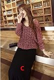 『Vision』マタニティウェア 服 ワンピース 春秋冬 マタニティ 授乳ワンピース 長袖　妊婦服 授乳口付き P046 (L, C)