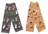 2セットクリスマスストッキングベビーレッグウォーマー快適なレッグガード