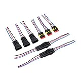 10個入りセット コネクタ 3ピン 車用 防水 電気コネクタ プラグワイヤー AWG HID Fog 3P