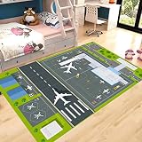 [ZS2L7] プレイマット 交通道路地図 赤ちゃん 遊びマット 180*260cm クロールマット 防水 折りたたみ カラー6 クライミングマット 滑り止め 子供 防音 ロードマップ マット 止め 子供マット キッズラグ 英語版シティパーキングマップ 駐車マップ