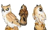 リアル ガーデン オブジェ ふくろう 鳥 フィギュア ミミズク 置き物 造形 フクロウ 模型 彫刻 雑貨