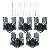 5点壁マウントモップとほうきホルダーガーデンストレージラックツールハンガークリップ