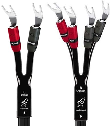Amazon | AudioQuest Rocket 11 フルレンジスピーカーワイヤーペア