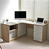 パソコンデスク コーナー 幅120cm 幅149cm L字 L字型 木製 天然木 北欧 お洒落 PD002