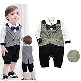Burning Go ベビー服 ロンパース フォーマル 男の子 子供スーツ ベビー服　出産祝い 蝶ネクタイ