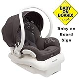Maxi-Cosi Mico AP Infant Car Seat w Baby on Board Sign - Devoted Black by Maxi-Cosi [並行輸入品]