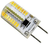 Pack 10,Dimmable G8 LED Bulb AC 100V 110V 120V 130V 2.5W 300 Lumens 64pcs 3014 SMD Daylight Silicone