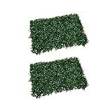 Flameer 2個　自然風　緑の草　敷物　人工芝　芝生　風景　壁　飾りマット