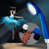シャワーヘッド　浄水シャワー　スキンケアシャワー　サロンスタイルシャワー　浄水蛇口付き　塩素除去　濾過　節水　増圧　水圧アップ　美肌　美髪　快適　ブルー